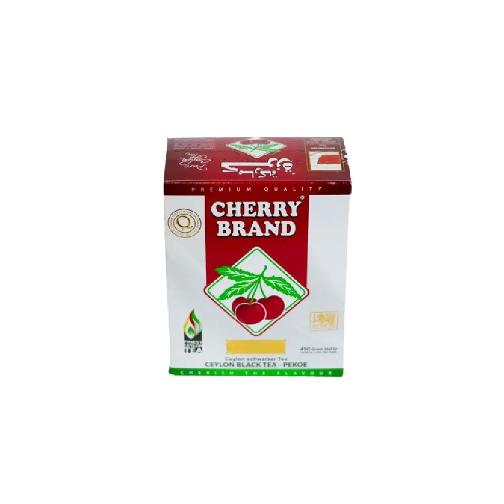 Bag of Ceylon Black Tea with Loose Cherries.