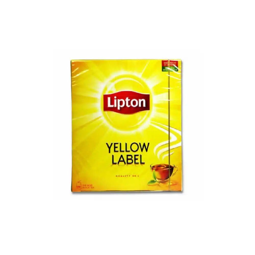 Box of Lipton Yellow Label Tea 100 Bags.