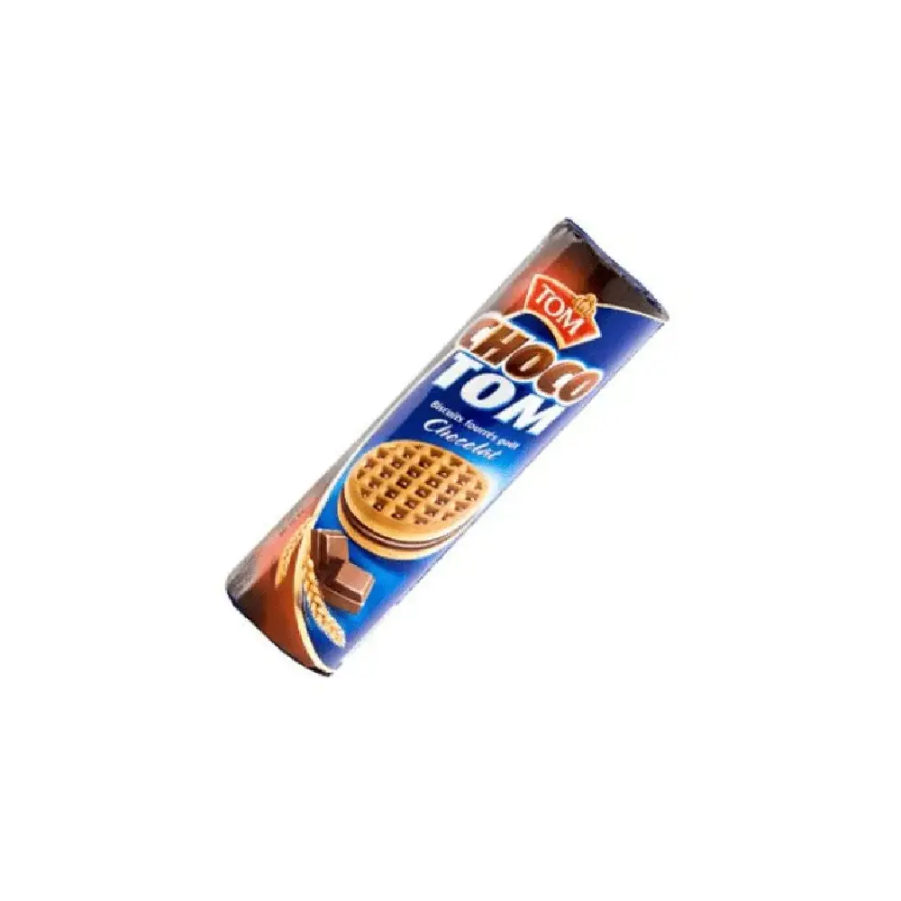 Package of Choco Tom Biscuits.