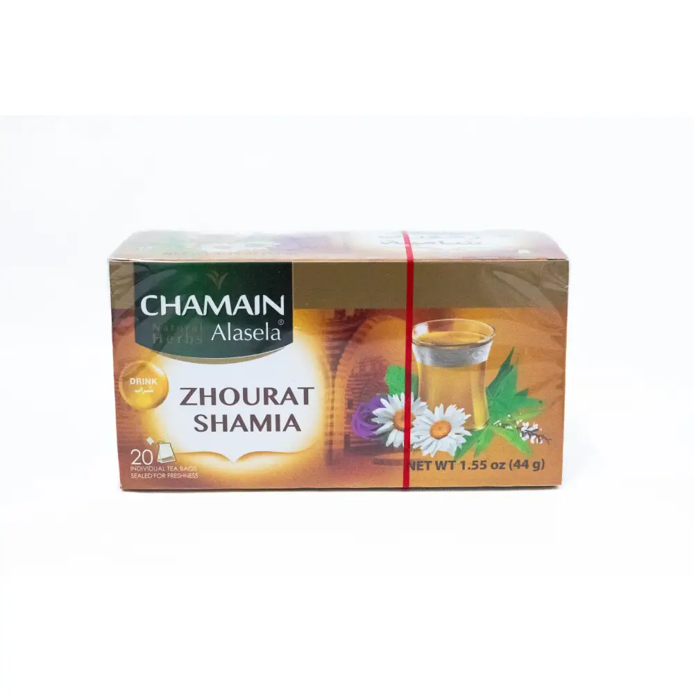 Box of Chamain Syrian Flower Tea 20 Sachets.