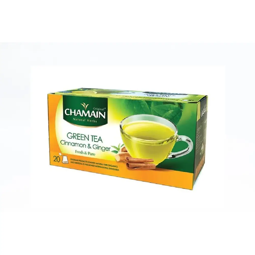 Box of Chamain Green Tea & Lemon.