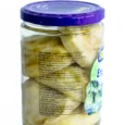 Image of Artichokes in a Jar Burcu 540g showing fresh artichokes preserved