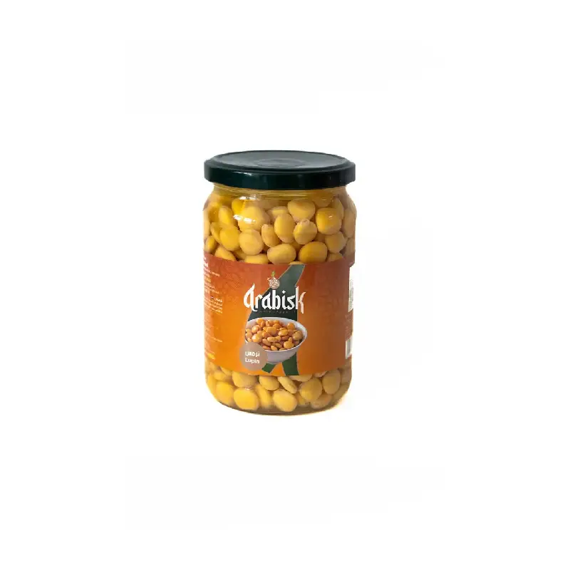 Front view of Canned Lupine Arabisk 660 G container
