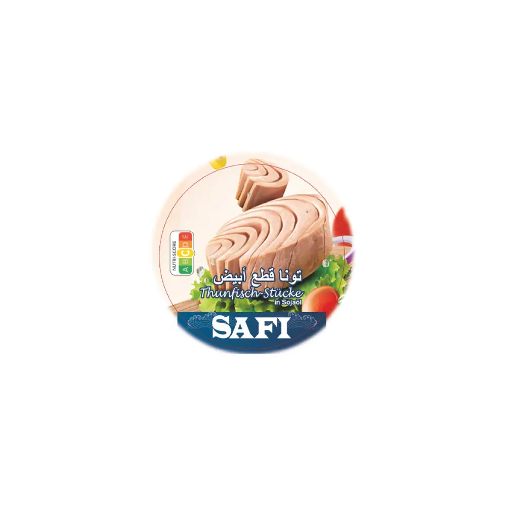 Can of Safi Tuna Chunks in Soybean Oil 160g.