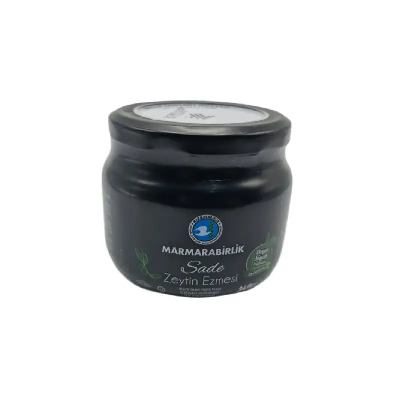 Marmarabirlik Halal Black Olive Paste 340g jar for Bulgarian dips and Middle Eastern mezze