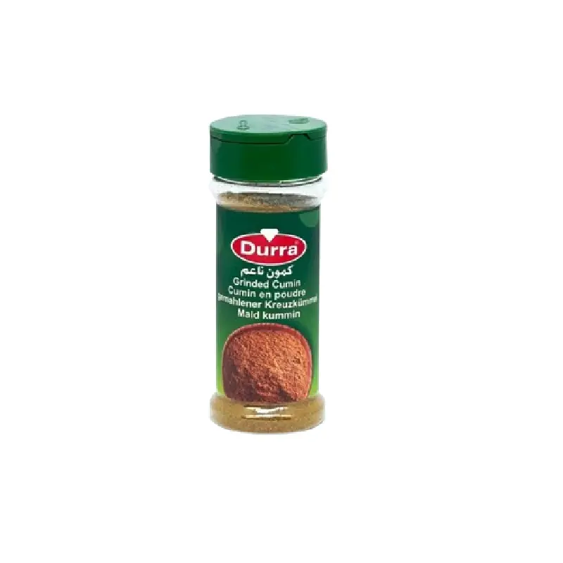 Image of Durra Cumin Powder 100g in a sealed container.