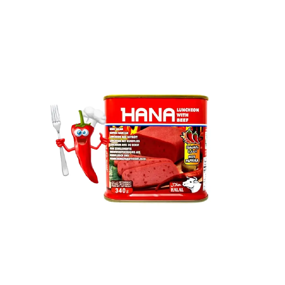 Can of Hana Beef with Chili Pepper 340g.