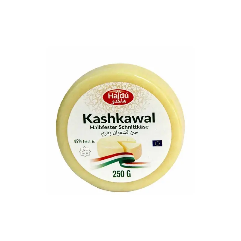 Image of Hajdu Cheese 250g showcasing its texture and traditional packaging.