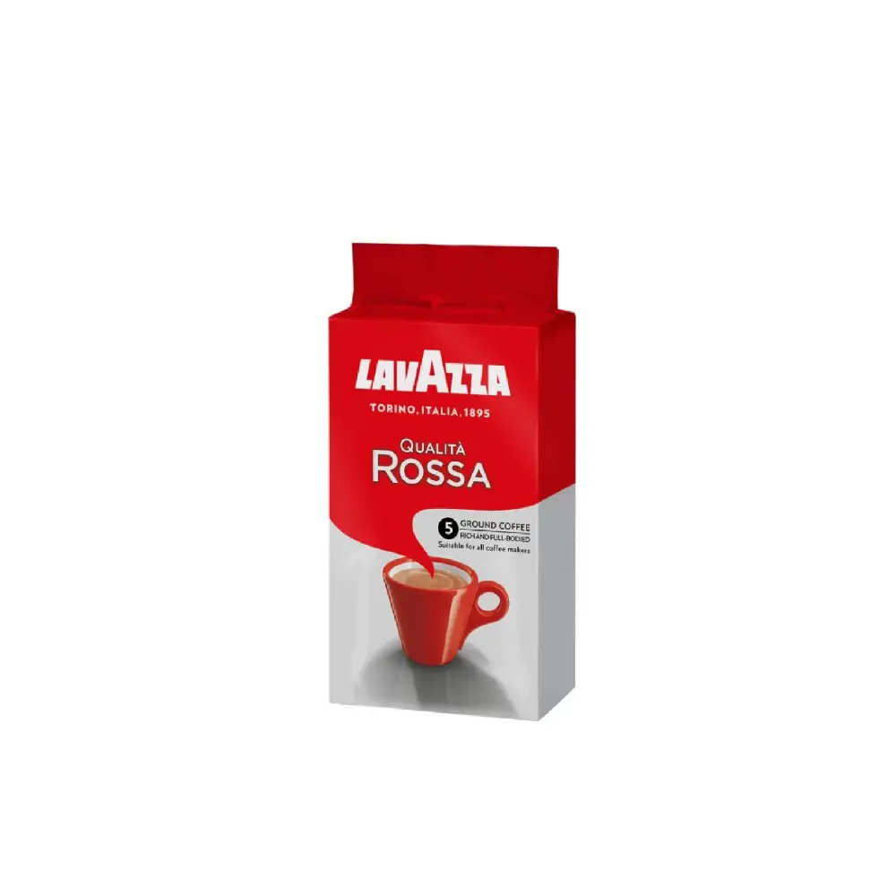 Box of Lavazza Qualita Rossa Coffee 250g.