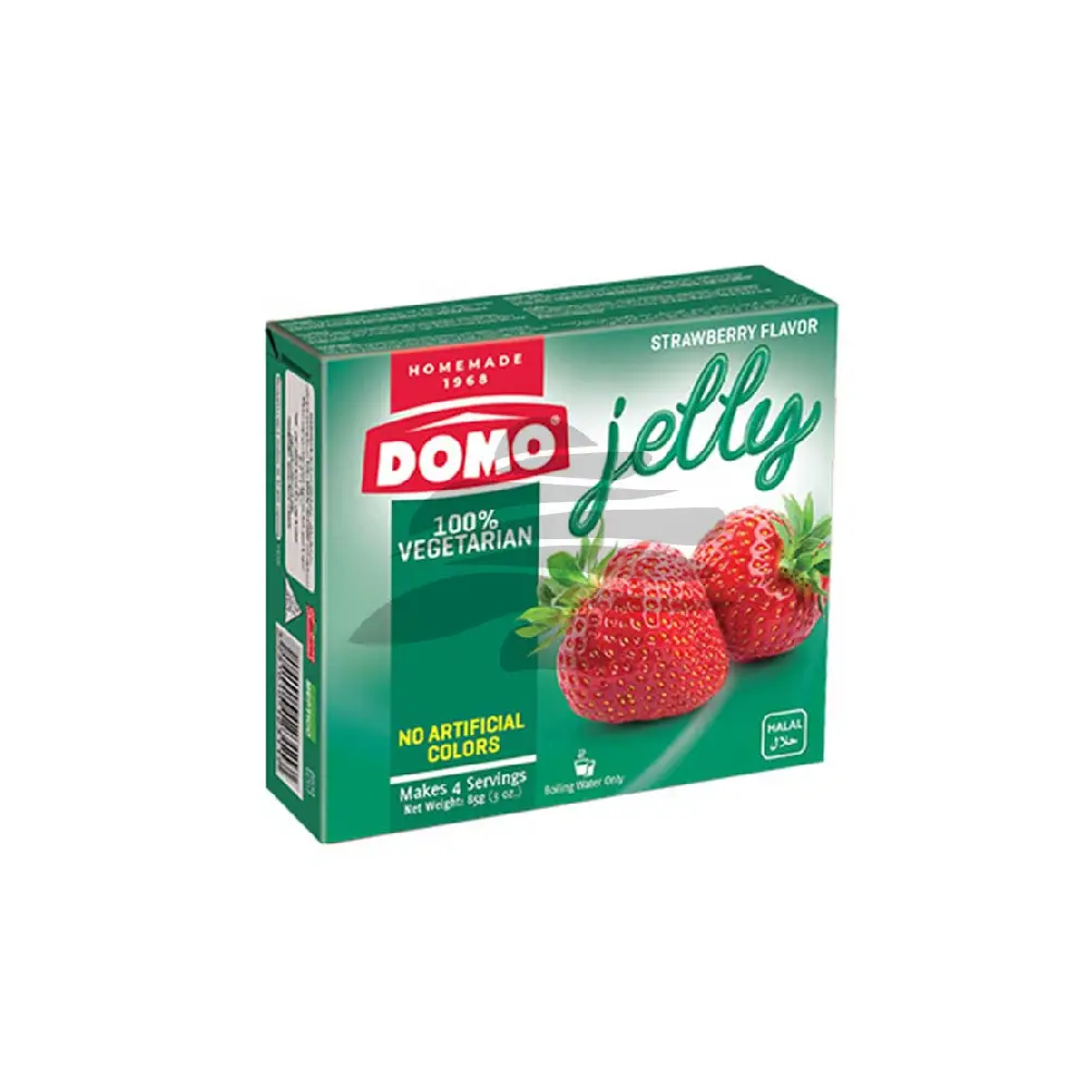 Box of HALAL Vegetable Gelatin 85g Strawberry.