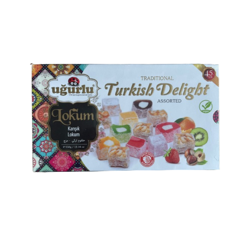 Box of Ugurlu Assorted Turkish Delight 350g.