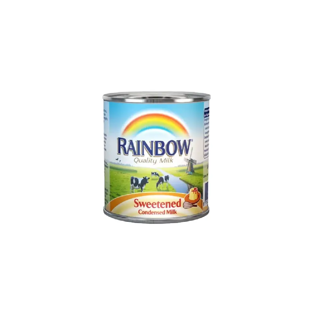 Can of Rainbow Sweetened Condensed Milk.