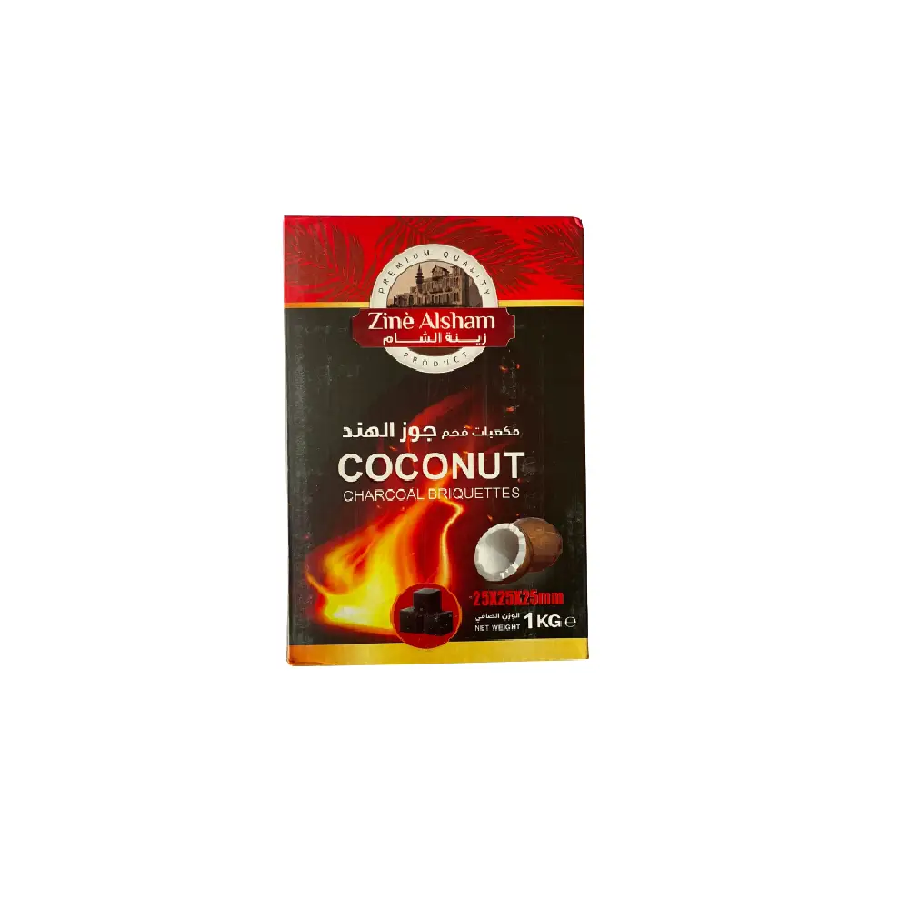 Box of Zine Alsham Coconut Shell Hookah Charcoal 1kg.