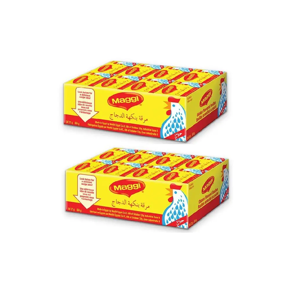 Box of 24 Maggi Original seasoning sachets.