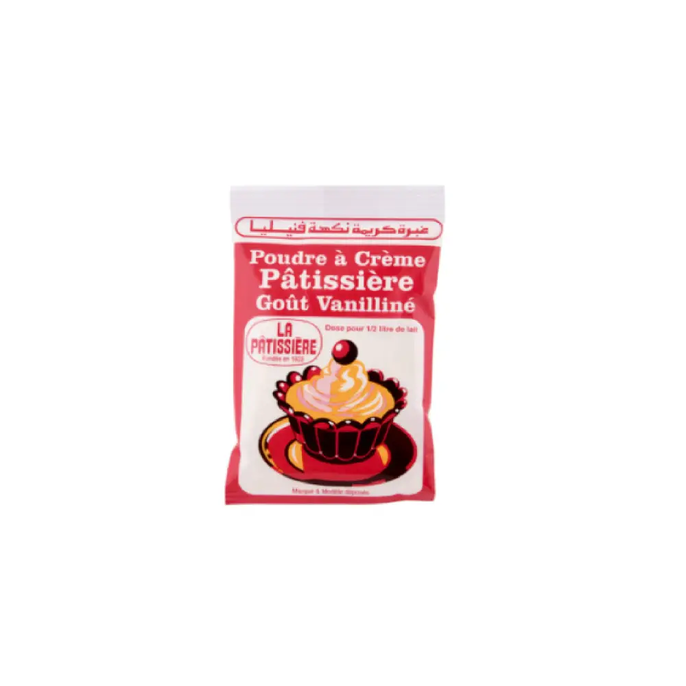 Package of Vanilla Pastry Cream Mix 40g La Patissière.
