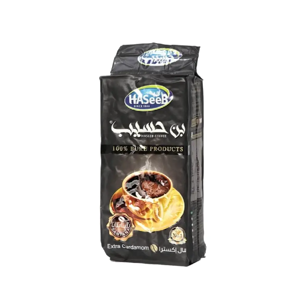 Package of Haseeb Coffee with Extra Cardamom 200g.