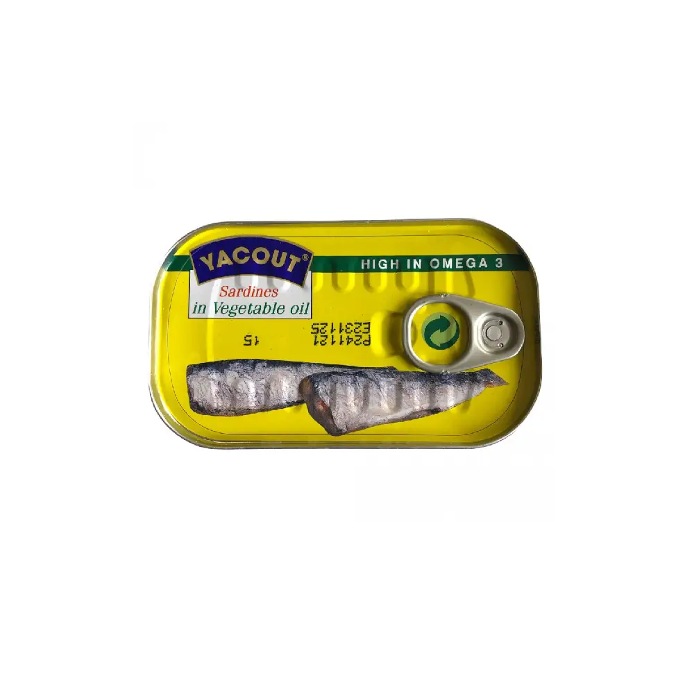 Can of Sardines in Vegetable Oil 125g.
