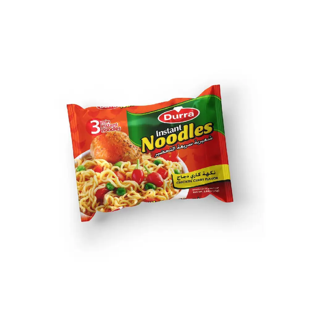 Package of Durra Noodles Chicken Curry 5 Pieces.