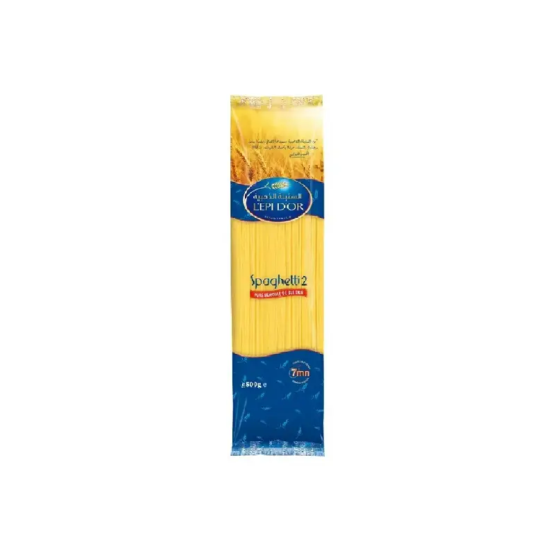 Pasta Spaghetti 2 L’EPI D’OR 500g packaging showcasing the fine
