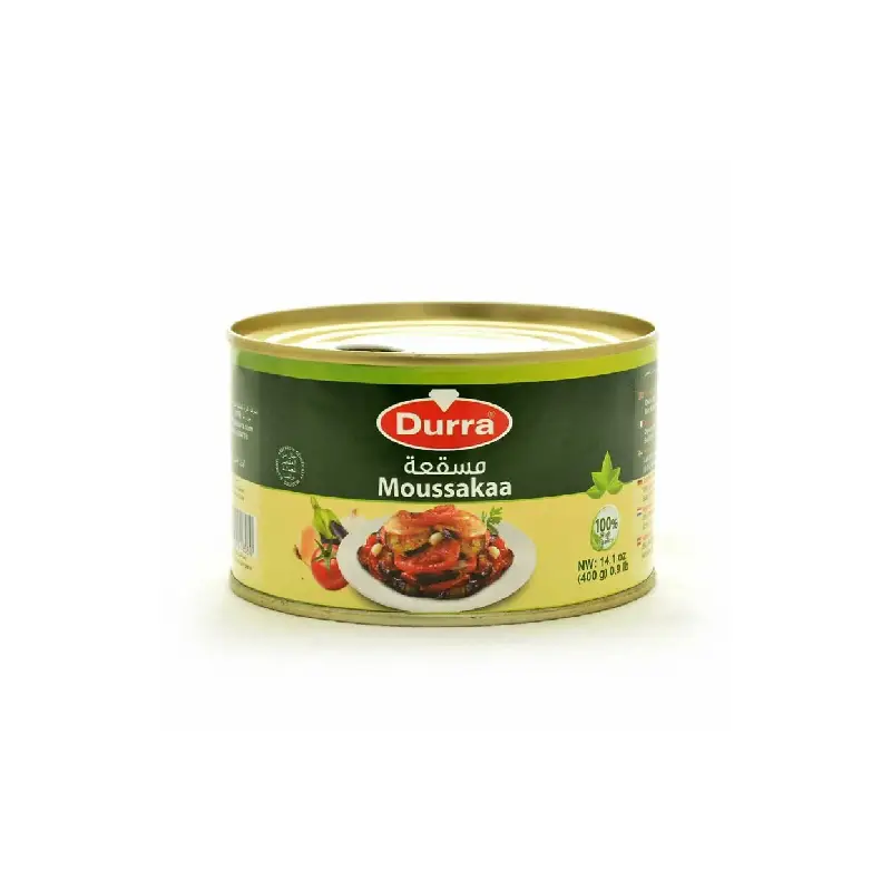 Image of Durra Oriental-Style Zacusca Moussaka 400g in a sealed container.