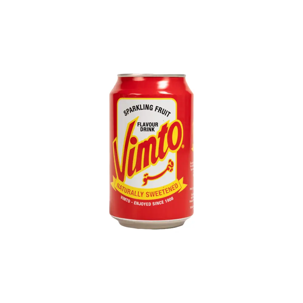 Can of Vimto Soft Drink 330ml.