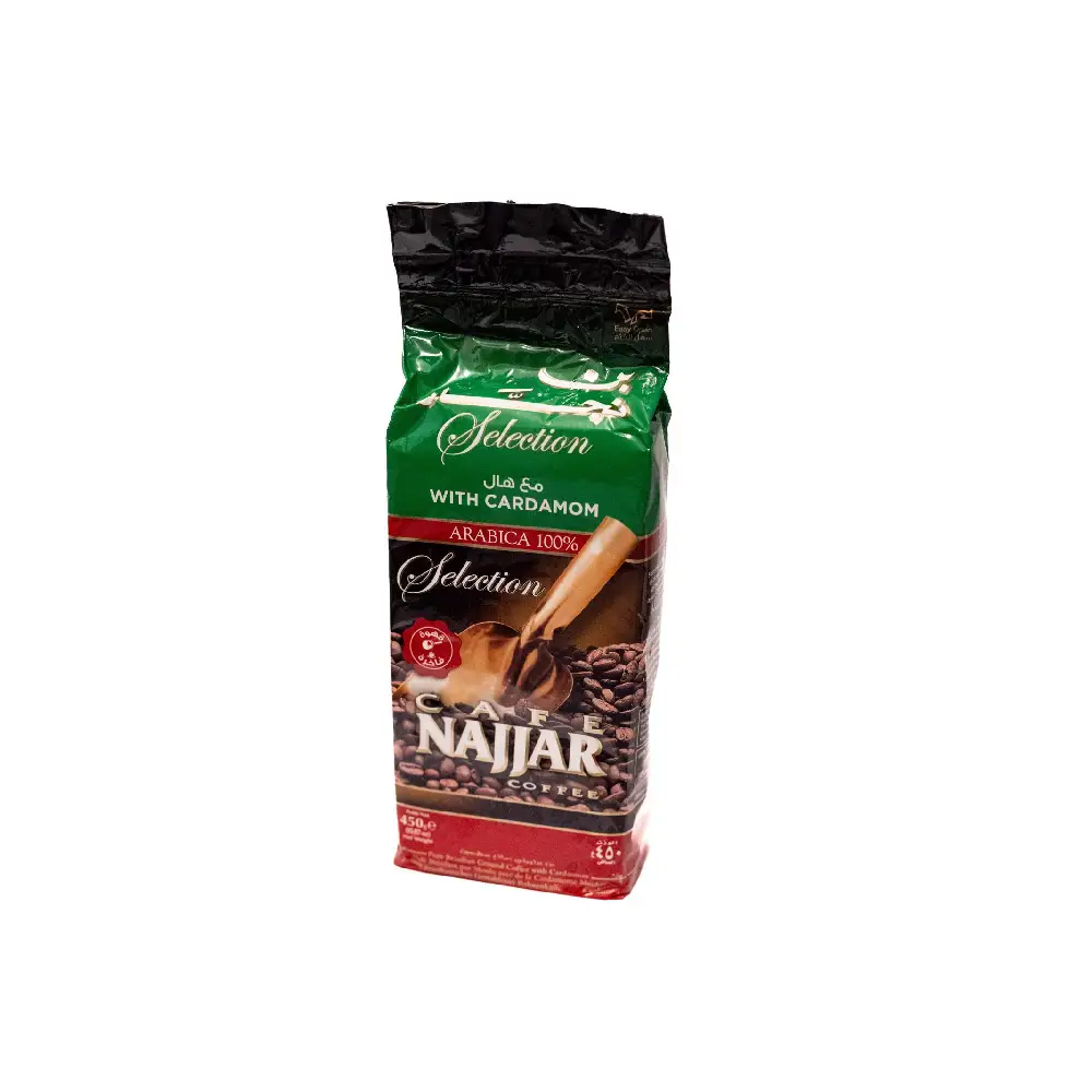 Package of Najjar Arabica Coffee 450g with Cardamom.