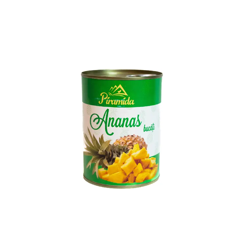 Can of Pyramid Pineapple Cubes 565g.