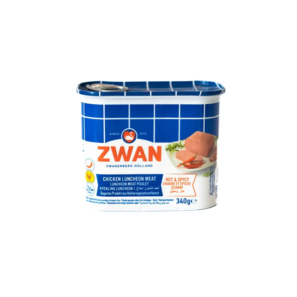 Can of Zwan Halal Spicy Chicken 340g.